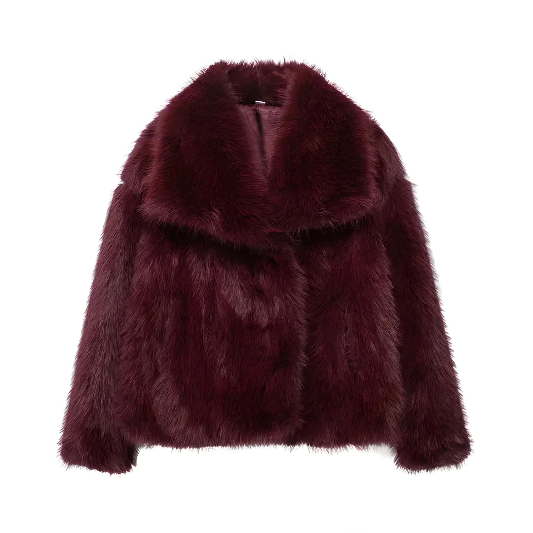 Şeseland Luxury Wool Fur Jacket 