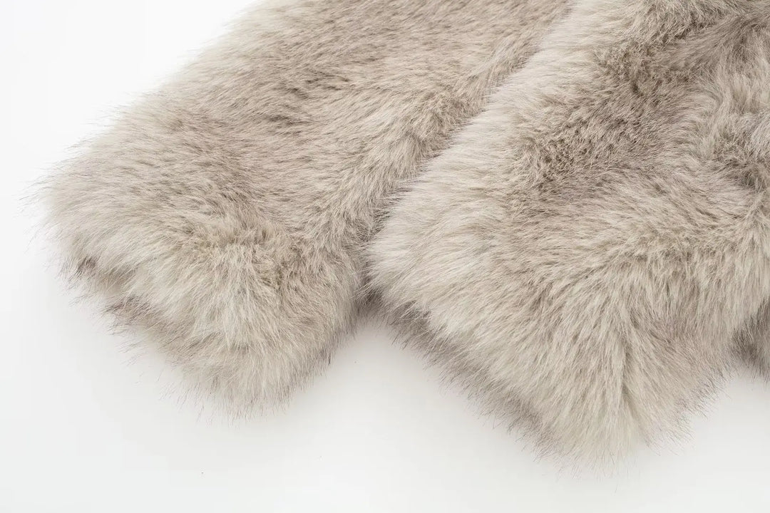 Şeseland Luxury Wool Fur Jacket 