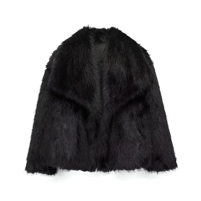 Şeseland Luxury Wool Fur Jacket 