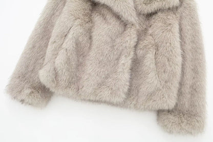 Şeseland Luxury Wool Fur Jacket 